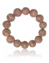 Bracelet rhodochrosite haut de gamme pierres boules 15 mm