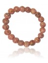 Bracelet rhodochrosite haut de gamme pierres boules 10 mm