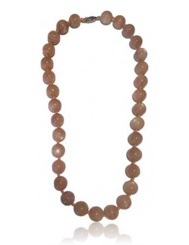 Collier pierre de soleil pierres boules 12 mm