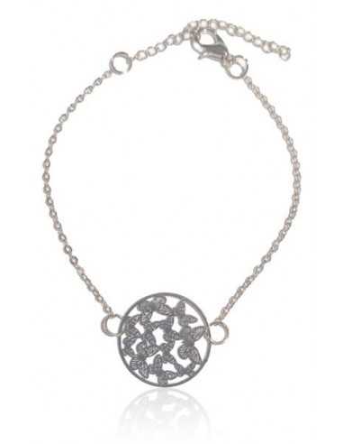 Bracelet fin motifs papillons