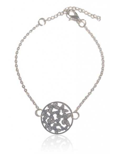 Bracelet fin motifs papillons
