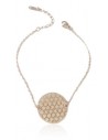 Bracelet acier inoxydable motif fleur de vie