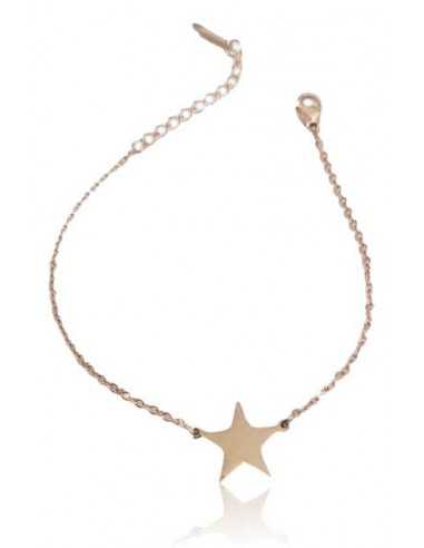 Bracelet acier inoxydable motif étoile