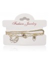 Bracelet fantaisie multirangs pampilles oeil