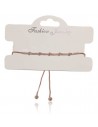 Bracelet fin décoré de perles strass