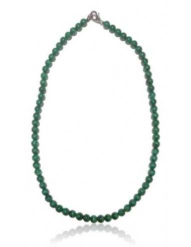 Collier malachite véritable haute qualité pierres boules 6 mm