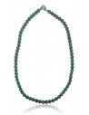 Collier malachite véritable haute qualité pierres boules 6 mm