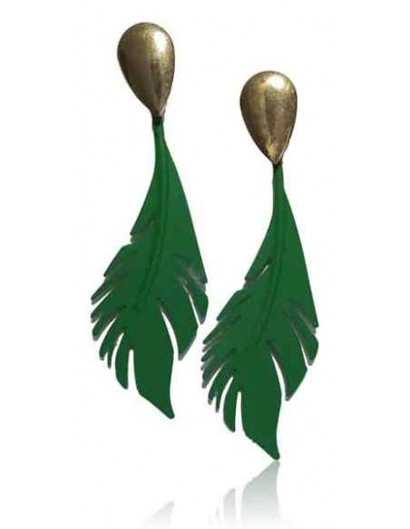 12 paires de boucles d'oreilles plumes pendantes fantaisie