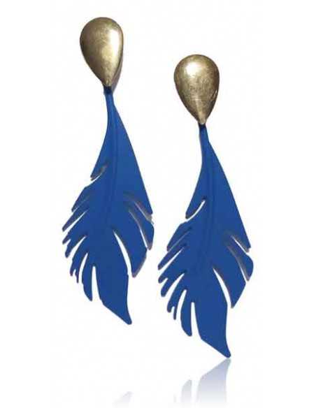 12 paires de boucles d'oreilles plumes pendantes fantaisie
