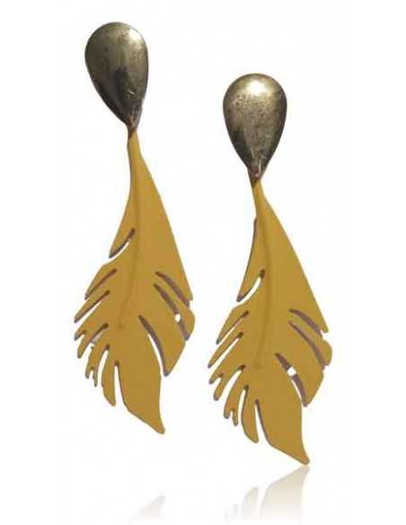 12 paires de boucles d'oreilles plumes pendantes fantaisie