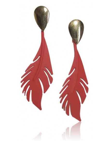 12 paires de boucles d'oreilles plumes pendantes fantaisie