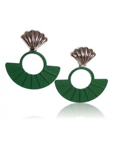 12 paires de boucles d'oreilles éeantails pendantes couleurs