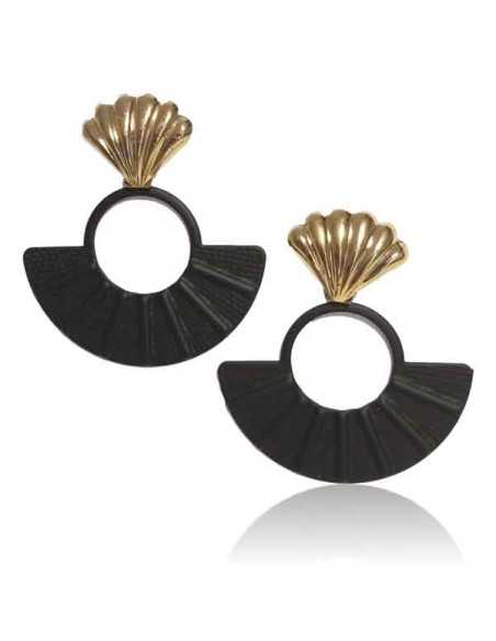 12 paires de boucles d'oreilles éeantails pendantes couleurs