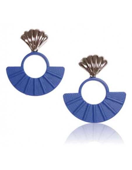 12 paires de boucles d'oreilles éeantails pendantes couleurs