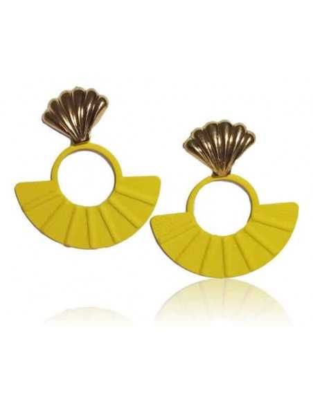 12 paires de boucles d'oreilles éeantails pendantes couleurs