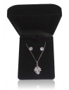 Parure en coffret collier pendentif fruit avec boucles