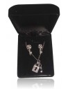 Parure en coffret collier pendentif cadenas avec boucles