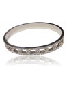 Bracelet jonc acier inoxydable motifs fantaisie
