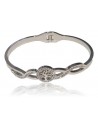Bracelet jonc acier motif arbre de vie