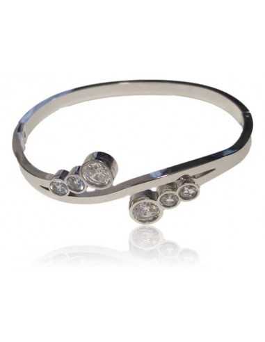 Bracelet acier dégradé de zirconiums