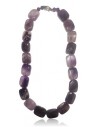 Collier améthyste pierres ovales facettées