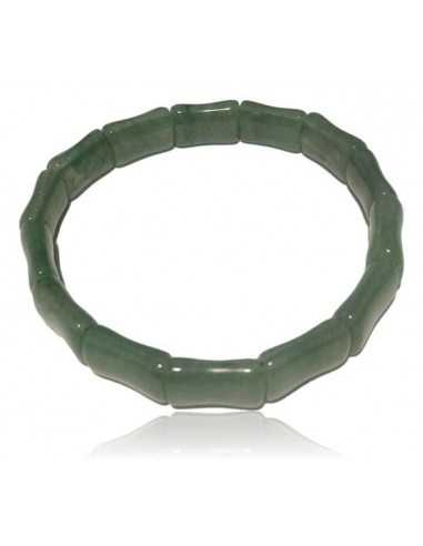 Bracelet pierre aventurine manchette rectangles fins