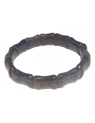 Bracelet lapis lazuli pierre motif os