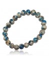 Bracelet jaspe K2 pierres boules 8 mm