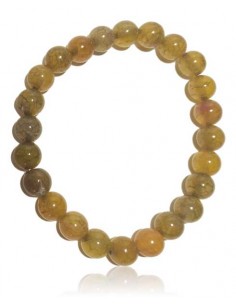 Bracelet agate veine de dragon pierres boules 8 mm