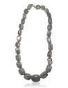 Collier sodalite pierres cubiques dégradées