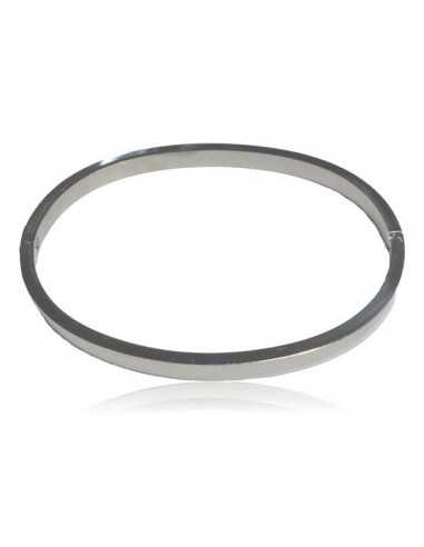 Bracelet jonc acier inoxydable sans motifs