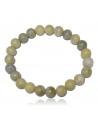 Bracelet jade vert citron pierres boules 8 mm