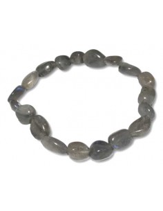 Bracelet labradorite pierres moulées difformes