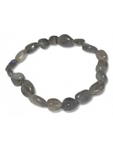 Bracelet labradorite pierres moulées difformes