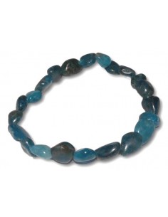 Bracelet apatite pierres moulées difformes