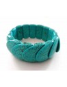 Bracelet turquoise reconstituée pierres pastilles