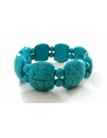 Bracelet turquoise reconstituées pierres fantaisie