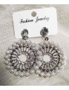B.O rondes décorées de perles et strass