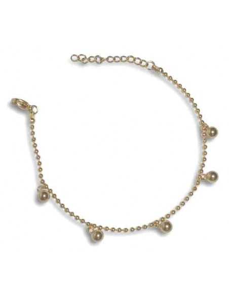 Bracelet acier pampilles boules