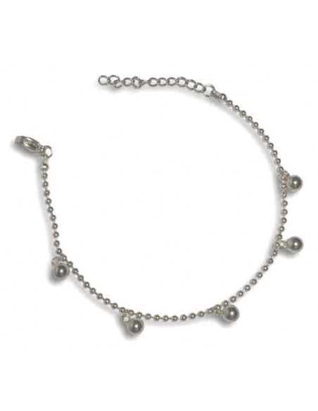 Bracelet acier pampilles boules