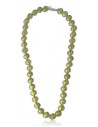 Collier Peridot pierres boules 10 mm