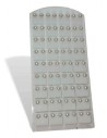 36 paires de B.O perles blanches décorées sur présentoir