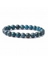 Bracelet apatite bleue pierres boules 8 mm