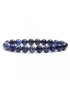 Bracelet sodalite pierres boules 8 mm