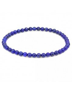 Bracelet lapis-lazuli boules 4 mm