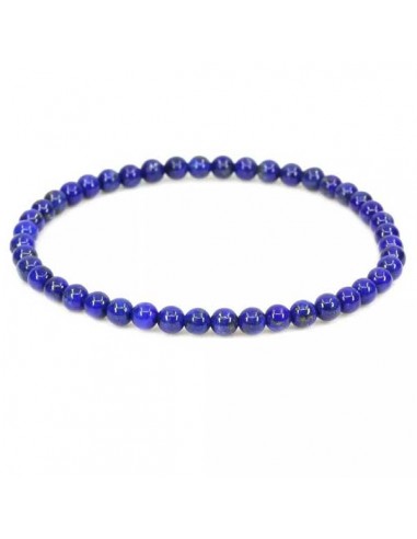 Bracelet lapis-lazuli boules 4 mm