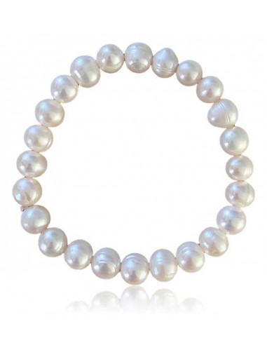 Bracelet perles d'eau douce 8 mm