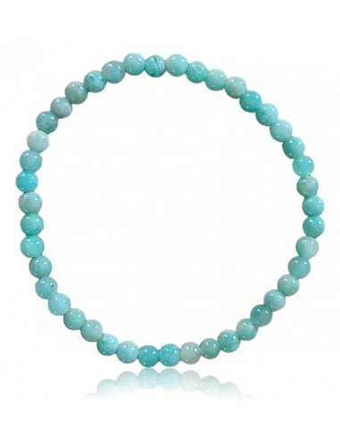 Bracelet amazonite pierres boules 4 mm