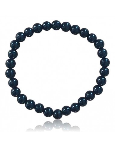 Bracelet tourmaline noire pierres boules 6 mm