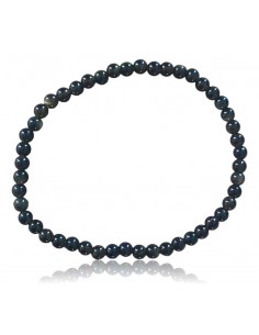 Bracelet obsidienne pierres boules 4 mm